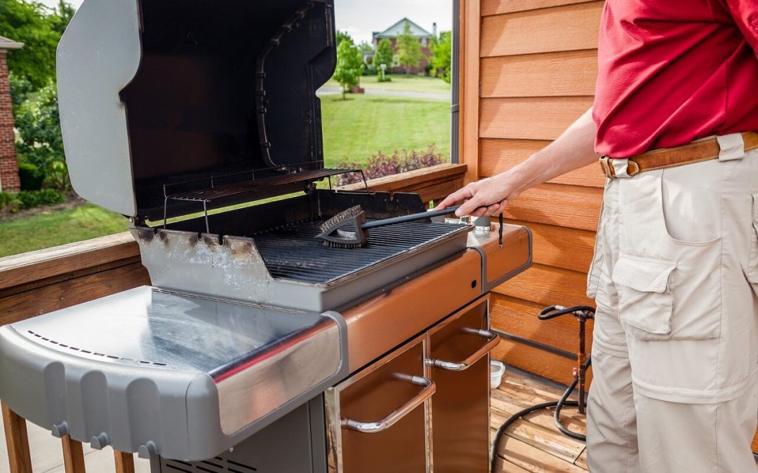 house cleaning projects for spring include preparing the grill for use