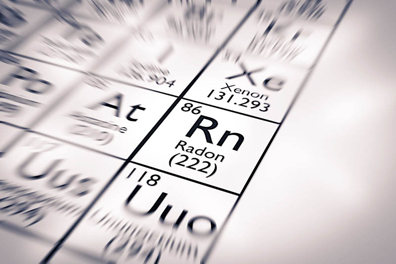 Focus on Radon Chemical Element 